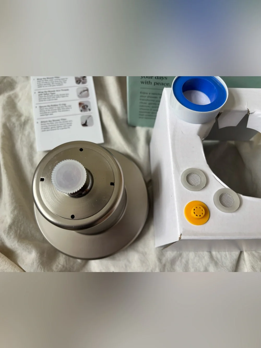 DermaZen showerhead filter